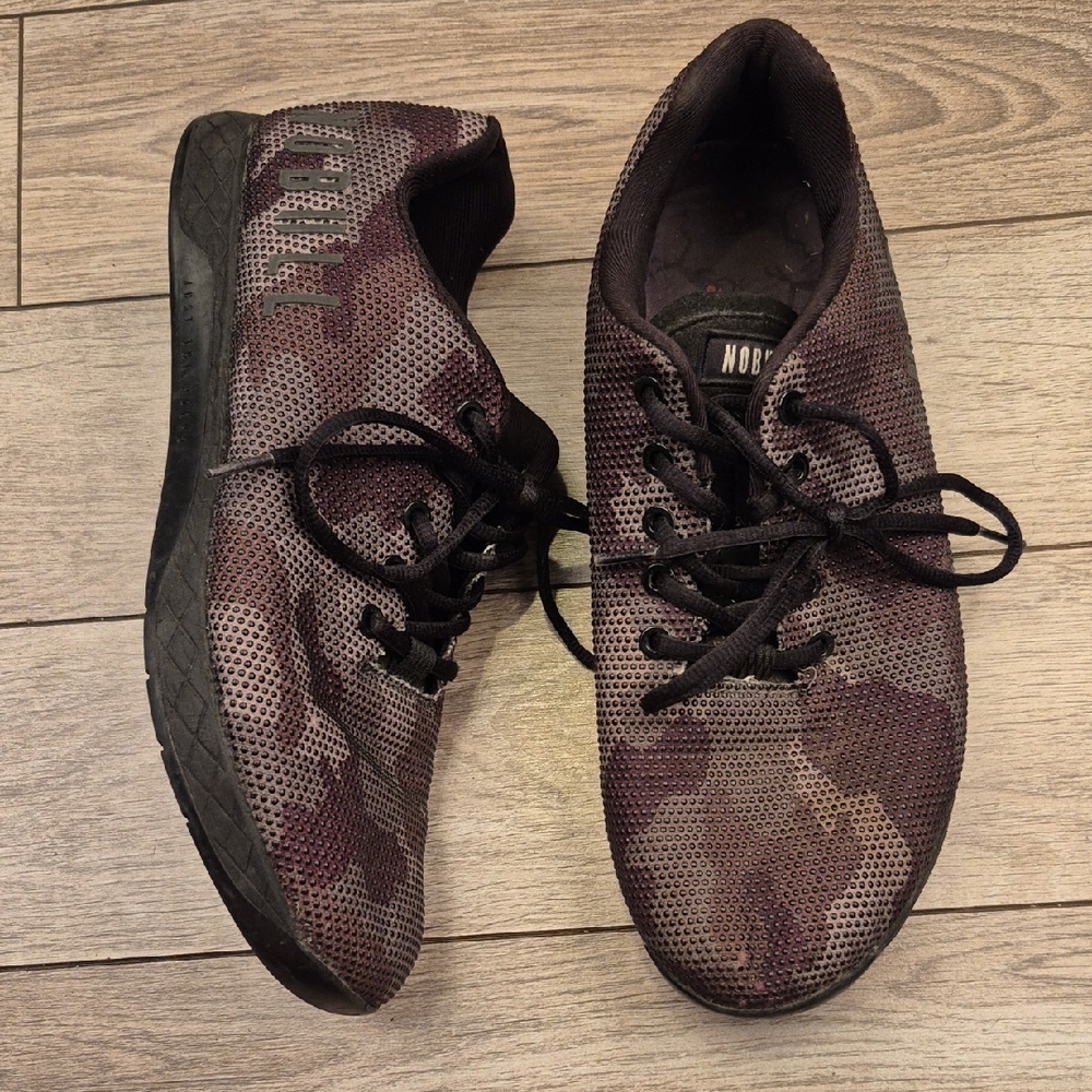 NOBULL Brown Grey Beige Camo Gum Trainer Sz 10 Mens Workout Shoes Sneakers